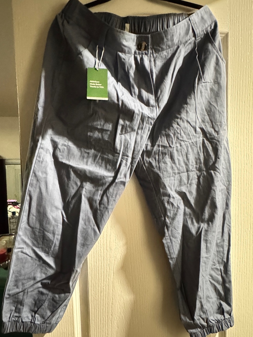 HALARA Light Blue Elastic Cuff Jogger Pants